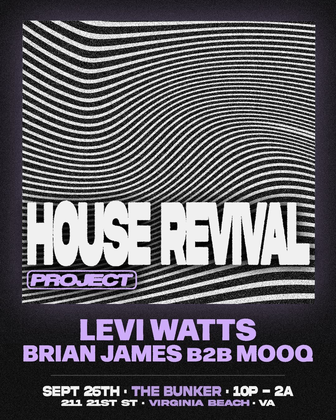 Levi Watts + Brian James B2B Mooq flyer
